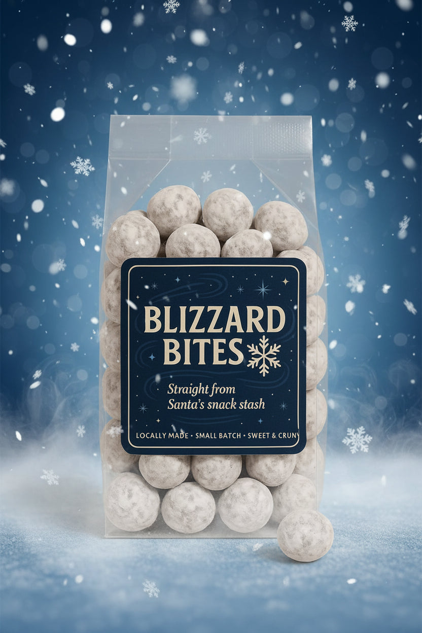 Blizzard Bites - Dusted Milk Chocolate Praline Peanut