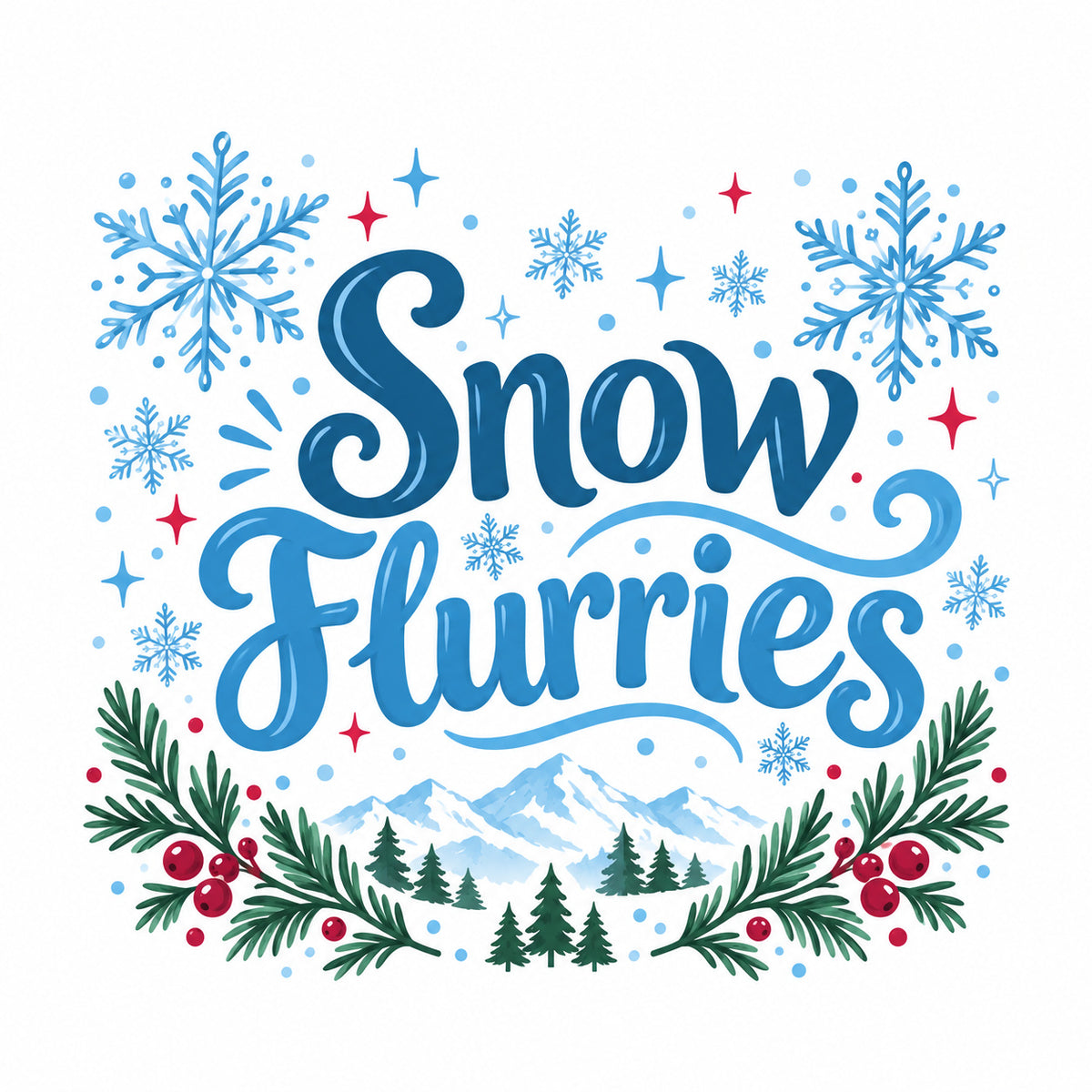 Snow Flurries - Gummy snowflakes
