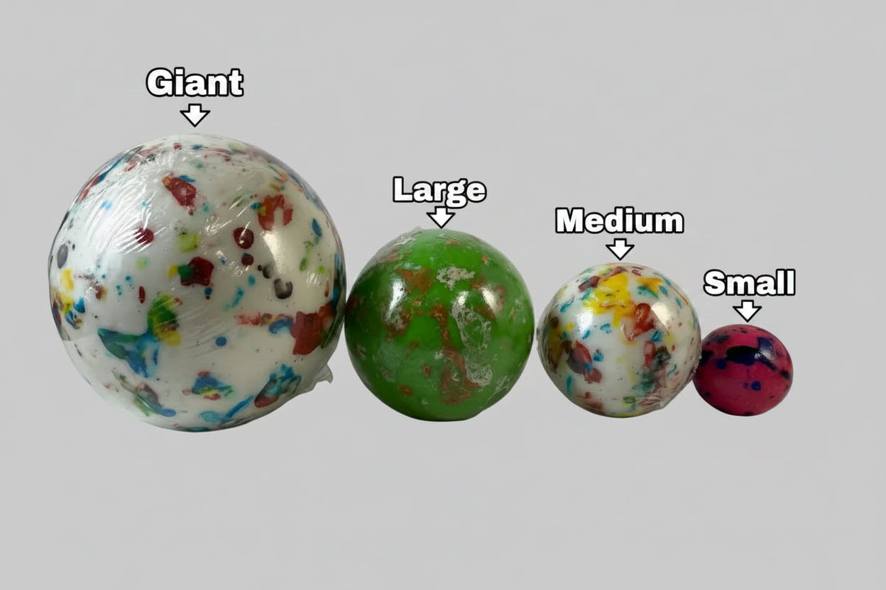 Giant Jawbreakers - 3 3/8" diameter! Individually wrapped
