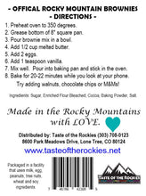 Load image into Gallery viewer, Brownie Mix - Taste Of The Rockies