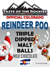 Load image into Gallery viewer, Reindeer Poo - Milk Chocolate Malt Balls - Taste Of The Rockies

