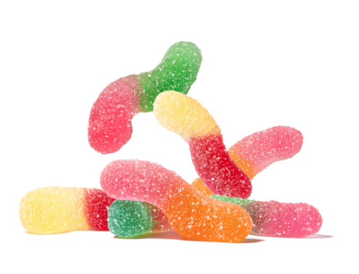 Natural Flavor Sour Tiny Gummy Worms