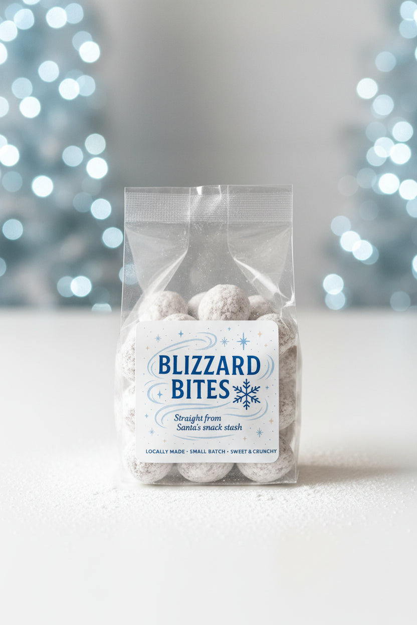 Blizzard Bites - Dusted Milk Chocolate Praline Peanut