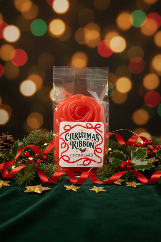 Christmas Ribbon- Strawberry Licorice Laces
