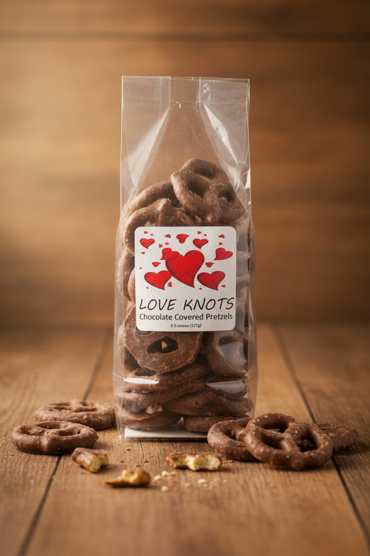 Love Knots Chocolate Pretzels - Taste Of The Rockies