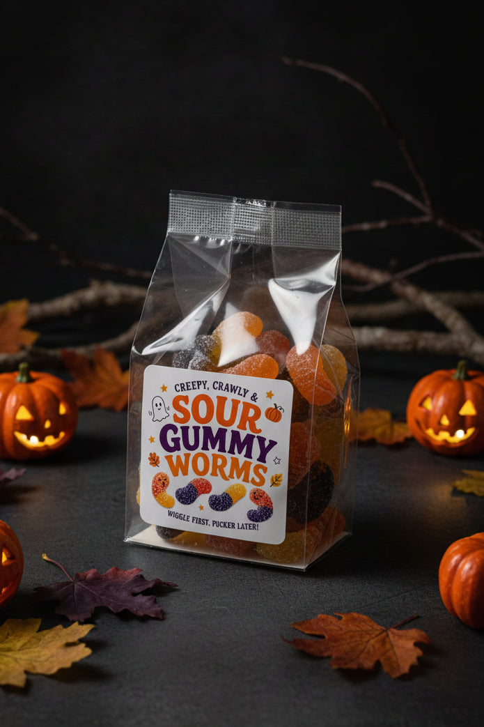 Fall Sour Gummy Worms