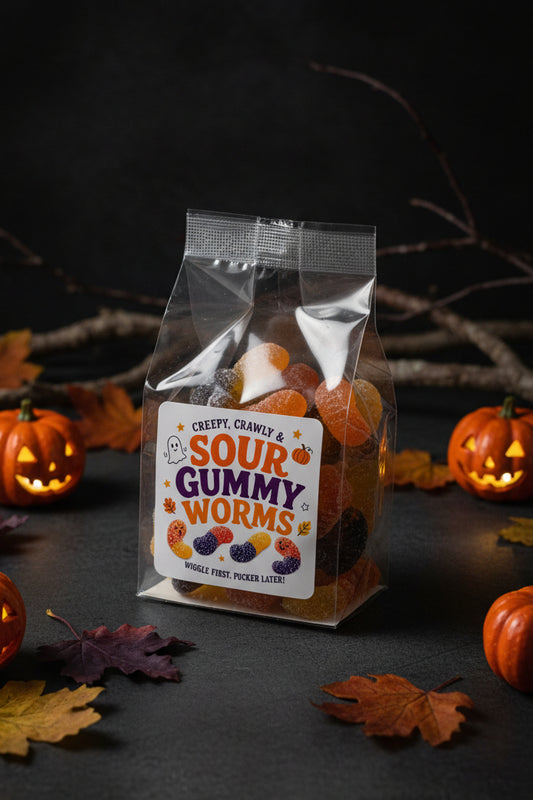 Fall Sour Gummy Worms