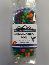 Load image into Gallery viewer, Hummingbird Eggs - Chocolate-covered sunflower seeds - Taste Of The Rockies
