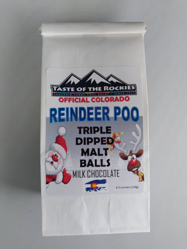 Reindeer Poo - Milk Chocolate Malt Balls - Taste Of The Rockies